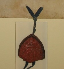 Sigillo Pergamena Archivio Vescovile L Aquila